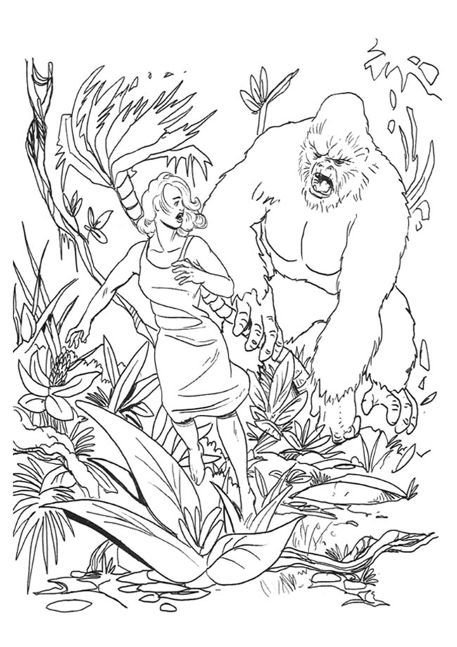 desenhos do king kong 4 para impressão