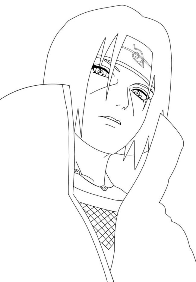 85+ Desenhos do Itachi Uchiha para Imprimir e Colorir