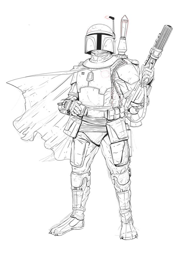 Desenhos de Mandalorian para colorir