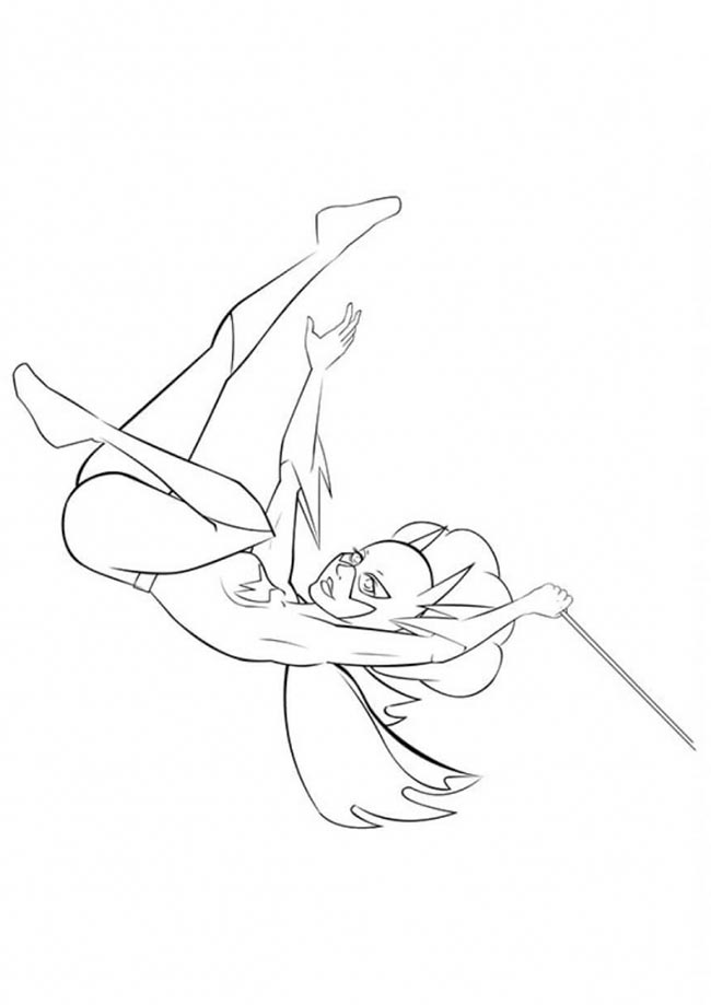 voando 0 Desenhos de Batgirl