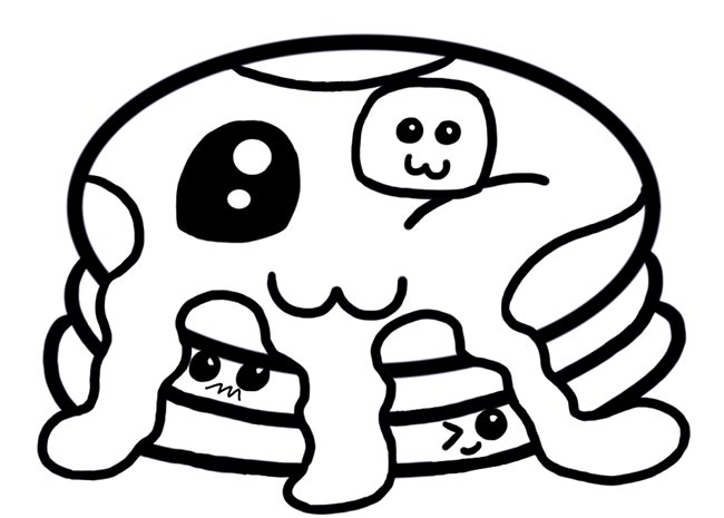 Comidas Kawaii para pintar 12 Comidas Kawaii para pintar 12