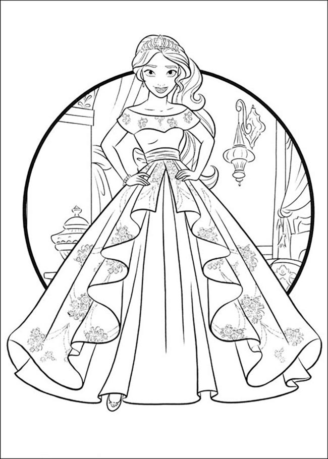 desenhos de princesas para impressão