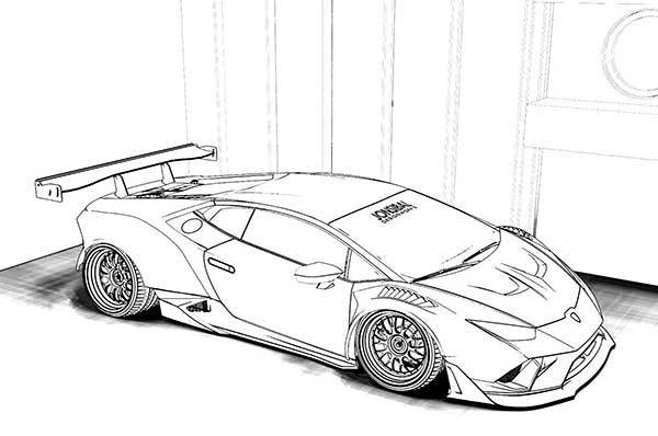 Lamborghini cara figuras grátis