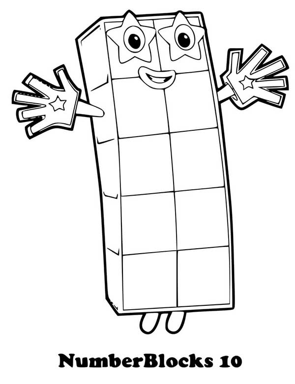Numberblocks 10 número 10
