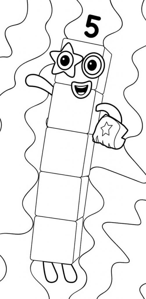 Numberblocks 5 número 5