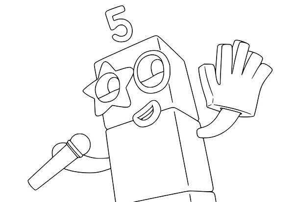 Numberblocks 55 número 5