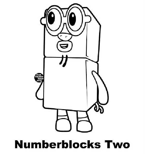 Numberblocks two Desenhos dos Numberblocks