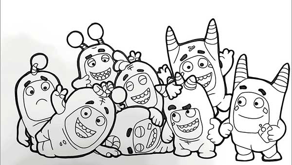 Oddbods para impressao Atividades de Oddbods para colorir