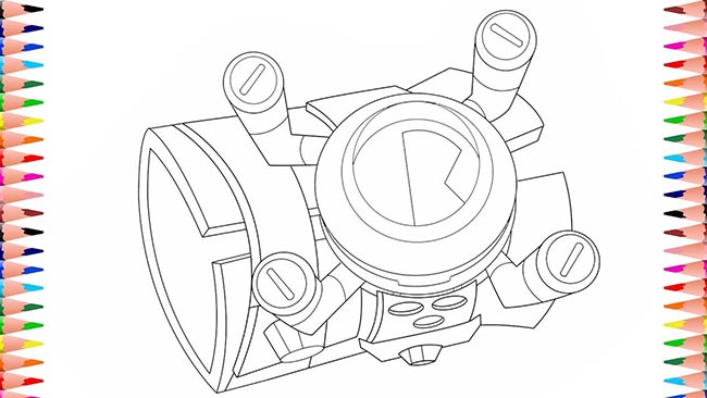 55+ Desenhos do Omnitrix para Imprimir e Colorir/Pintar
