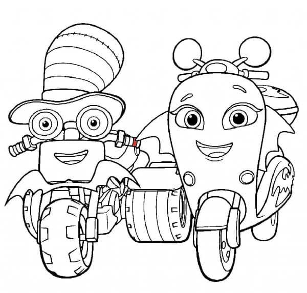 Ricky Zoom para colorir 2 Desenhos do Ricky Zoom