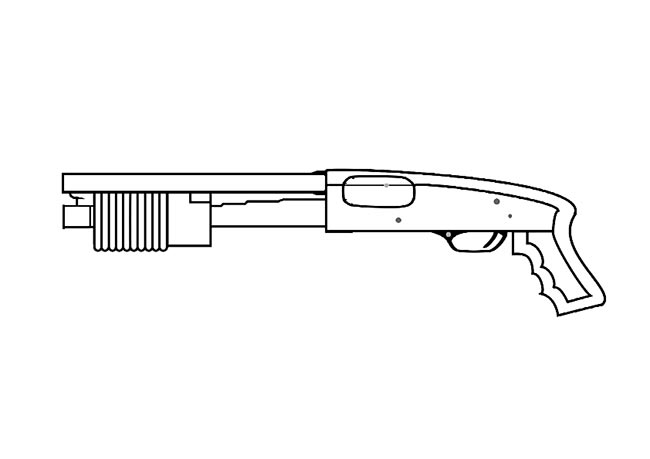 87+ Desenhos de Armas para Imprimir e Colorir/Pintar