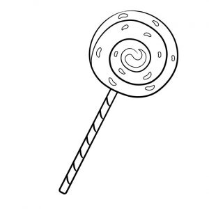47+ Desenhos de Pirulito para Imprimir e Colorir/Pintar