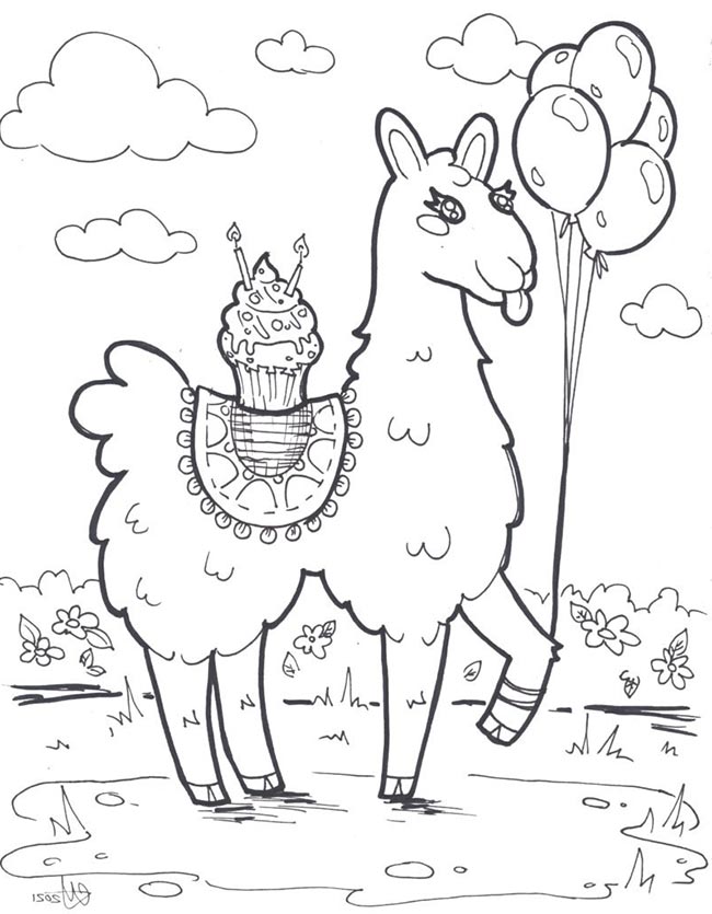 Desenhos de Lhamas