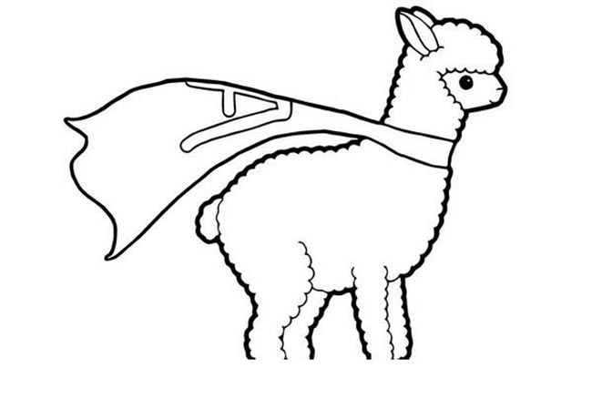 Desenhos de Lhamas para imprimir
