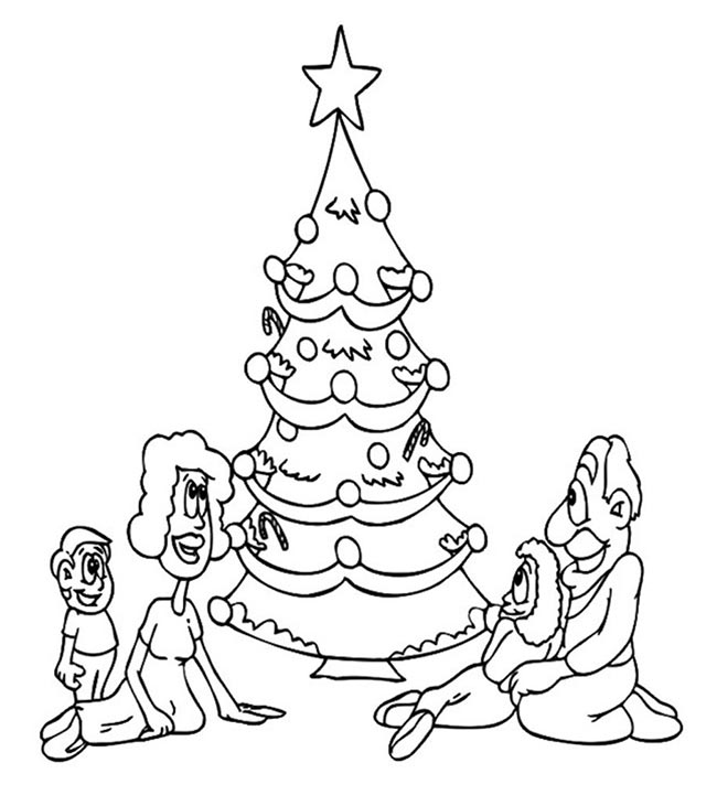 com familia desenhos natalinos para colorir