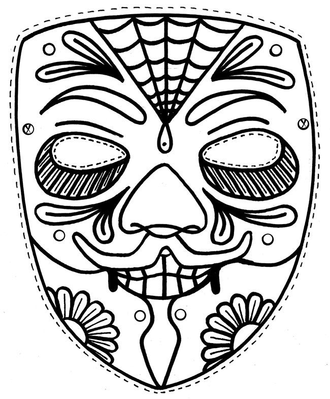 Desenhos de Máscaras Africanas