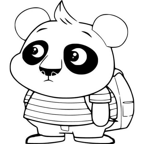 com mochila 1 2 desenhos de ursos