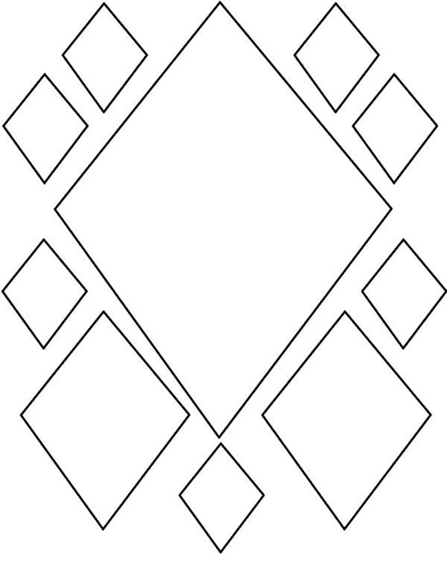 desenho de Losangos para pintar Desenhos de Losangos para colorir