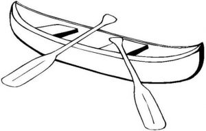 kayak outline illustration digital coloring book page line art drawing ...