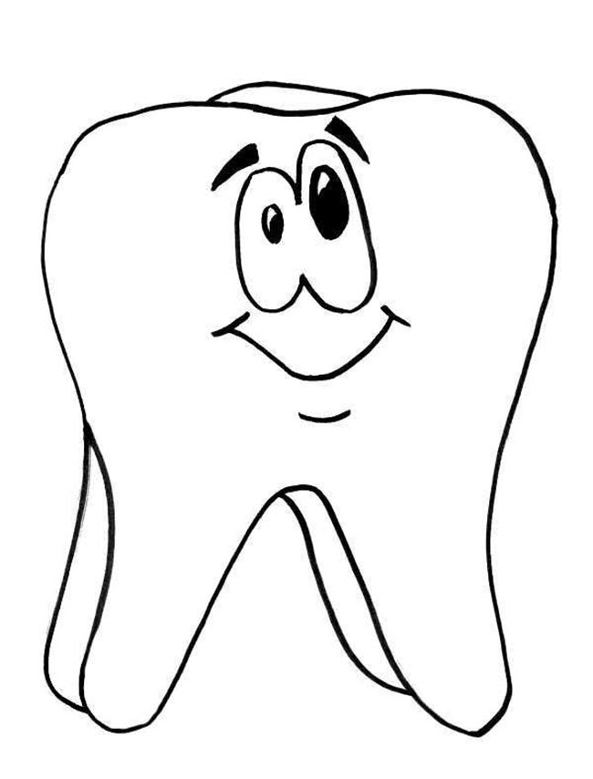 45+ Desenhos de Dente para Imprimir e Colorir/Pintar