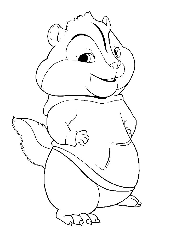 desenho de esquilo 1 Desenhos de Alvin e os Esquilos