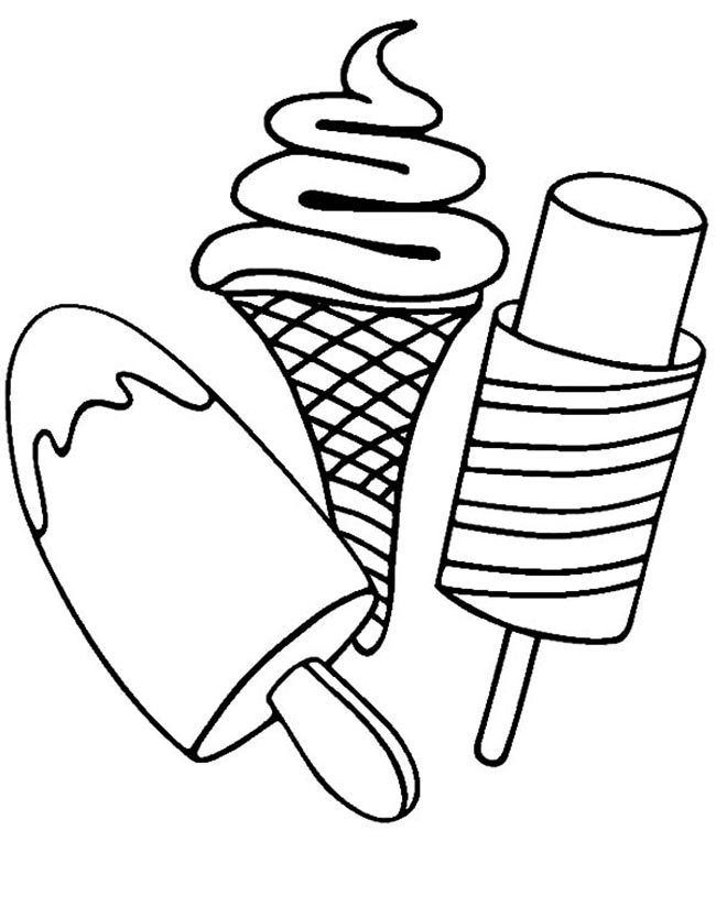 desenhos de picolé para pintar
