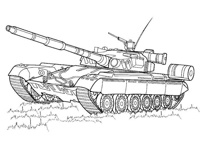 75+ Desenhos de Tanques de Guerra para Imprimir e Colorir