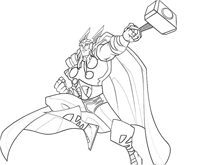 desenhos de thor 1 thor para colorir