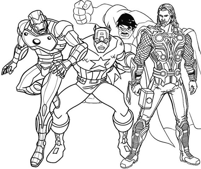 desenhos de thor para colorir 1 thor para imprimir