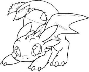 55+ Desenhos do Dragão Banguela para Imprimir e Colorir