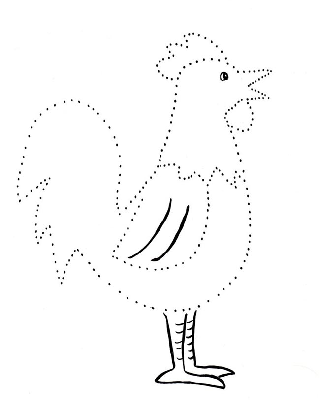 desenhos pontilhados para colorir 2