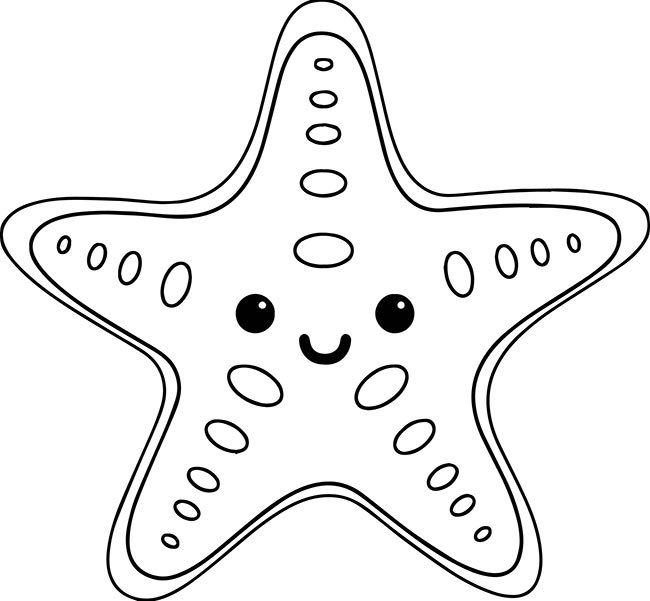 estrela do mar para pintar 1 1 desenhos de animais do mar
