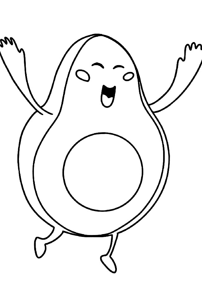 desenhos de abacates para imprimir