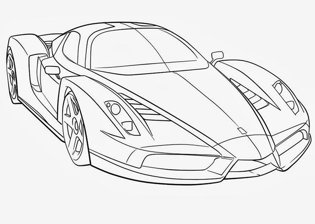 47+ Desenhos de Ferrari para Imprimir e Colorir/Pintar