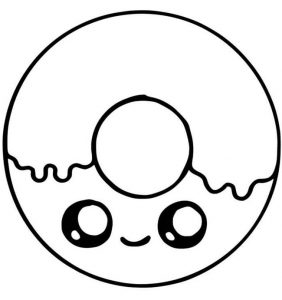 37+ Desenhos de Donuts para Imprimir e Colorir/Pintar