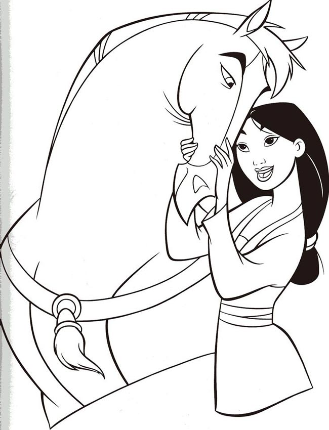 Desenhos de Mulan para impressão