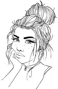 55+ Desenhos Femininos para Imprimir e Colorir/Pintar