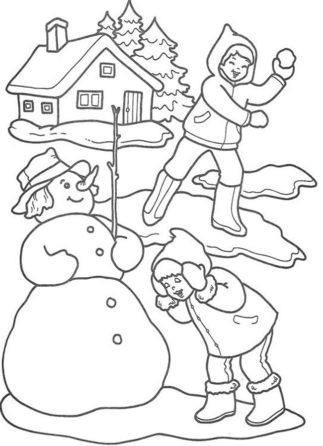 37+ Desenhos de Inverno para Imprimir e Colorir/Pintar