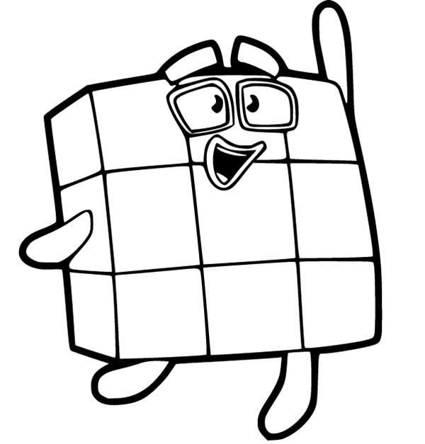 para pintar 5 Desenhos dos Numberblocks para colorir