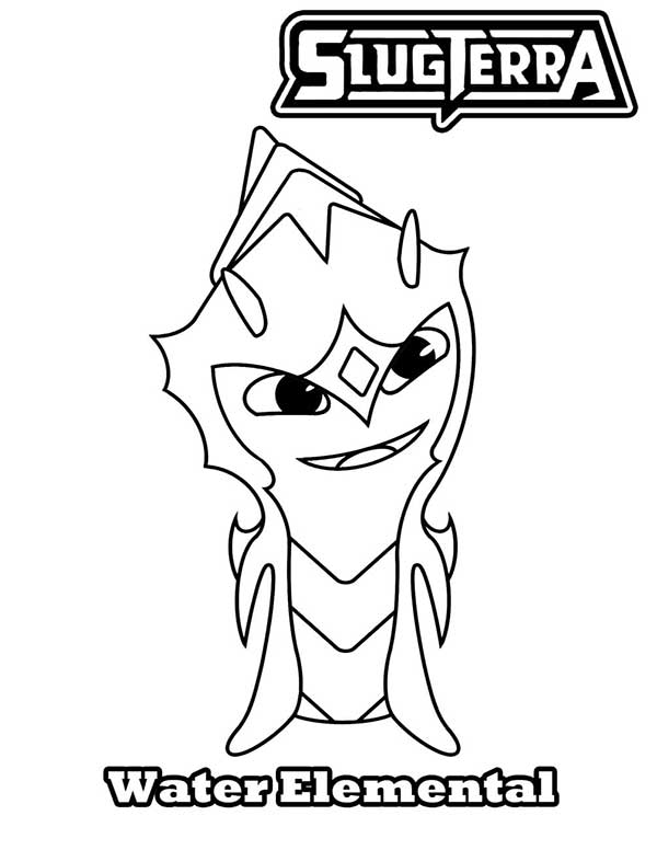 water elemental monstros para pintar