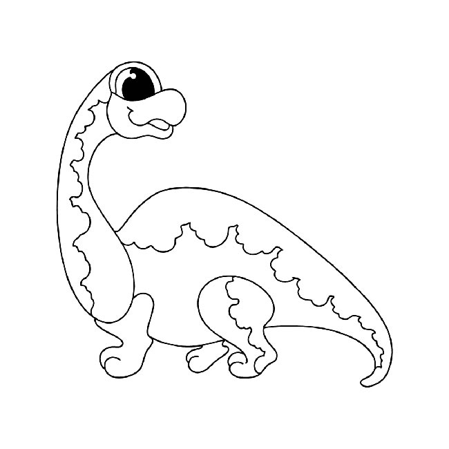 Braquiossauro para colorir