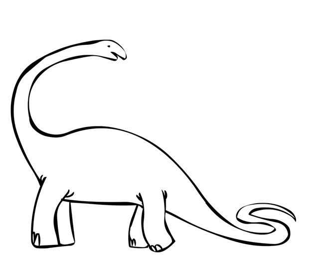 Desenhos de Braquiossauro para pintar