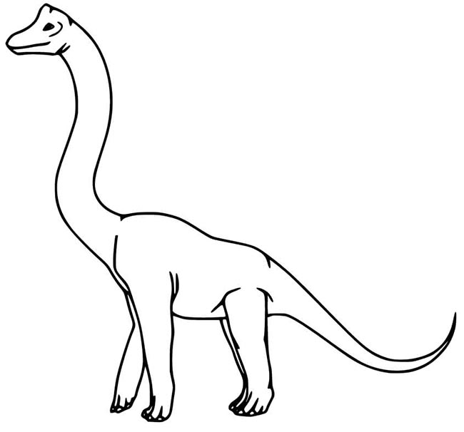 25+ Desenhos de Braquiossauro para Imprimir e Colorir/Pintar