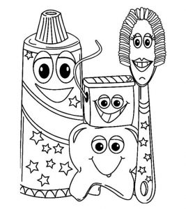 25+ Desenhos de Dentista para Imprimir e Colorir/Pintar