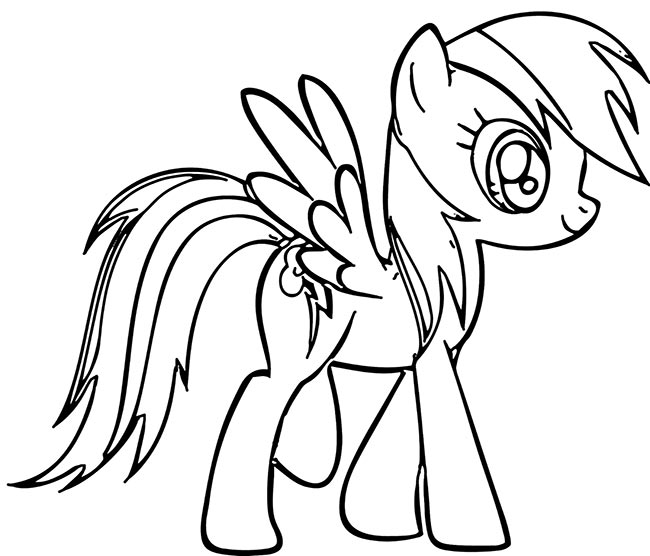 Rainbow Dash para imprimir