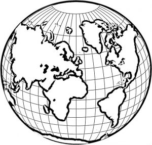 57+ Desenhos de Globo Terrestre para Imprimir e Colorir/Pintar