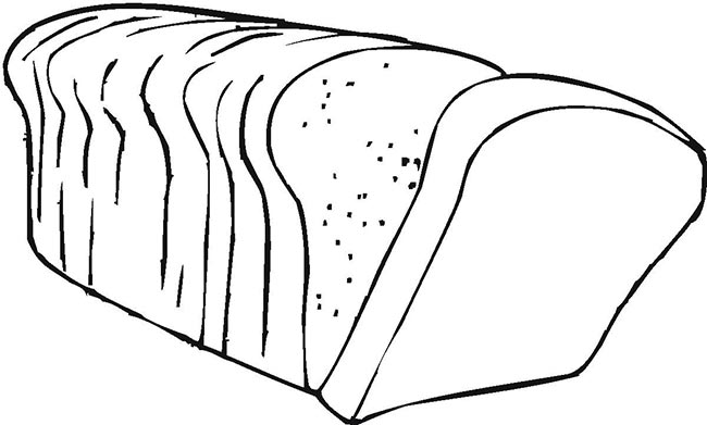 45+ Desenhos de Pão para Imprimir e Colorir/Pintar