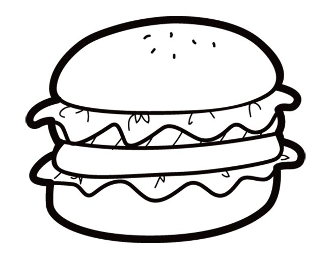 alface no lanche 2 Alface para imprimir