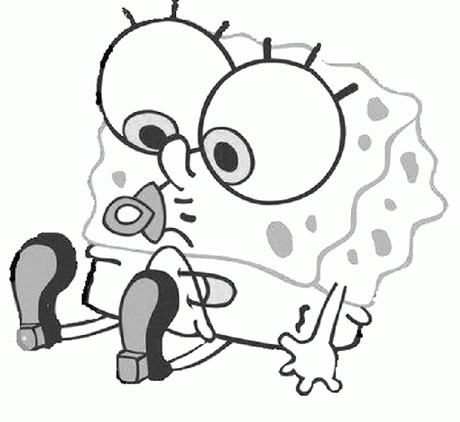 bob esponja 4 brincadeira infantil para colorir