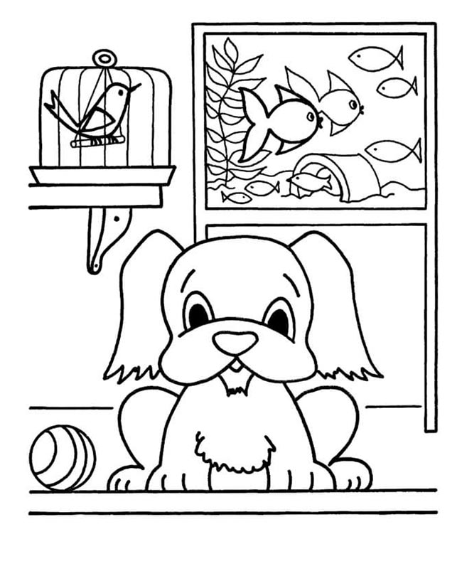 cachorro para pintar